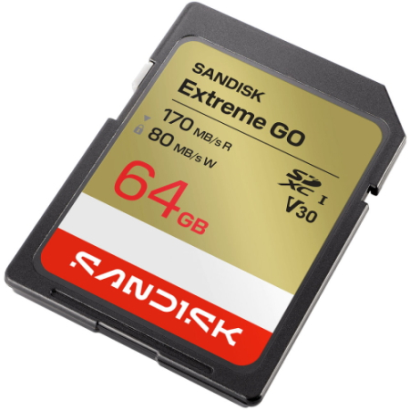 SanDisk SDSDXGN-064G-GNCIN - karta pamięci 64GB, Extreme GO SD UHS-I